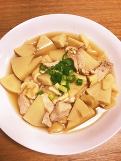 竹の子油揚げと鶏胸肉の煮物-レシピのメイン写真