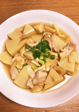 竹の子油揚げと鶏胸肉の煮物-レシピのメイン写真