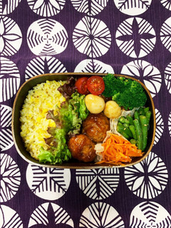肉団子の甘酢あん弁当 〜高校生男子弁当〜-レシピのメイン写真