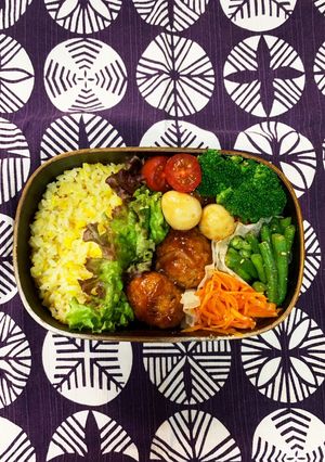 肉団子の甘酢あん弁当　〜高校生男子弁当〜-レシピのメイン写真