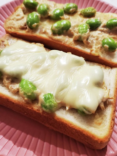 ★枝豆deツナマヨ☆★トースト♪-レシピのメイン写真
