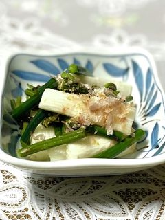 ワラビと長芋の浅漬け-レシピのメイン写真