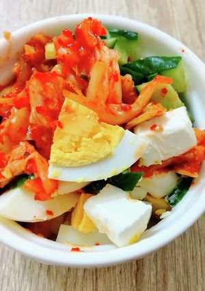 トリプル発酵食品！ぬか漬けキムチーズ和え-レシピのメイン写真