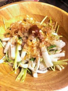 大根と水菜サラダ梅肉マヨ-レシピのメイン写真