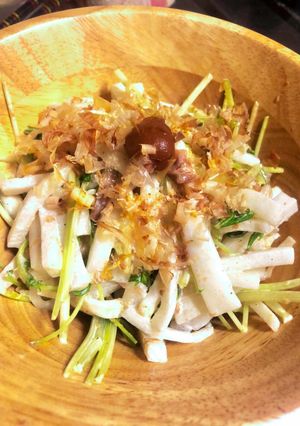 大根と水菜サラダ梅肉マヨ-レシピのメイン写真