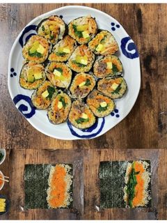 本技キムチの玄米韓国海苔巻・キンパブ-レシピのメイン写真