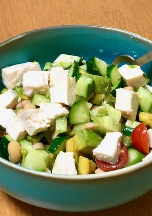 塩麹の旨味たっぷり「塩麹豆腐サラダ」-レシピのメイン写真