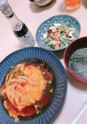 ﾊﾞﾙｻﾐｺ1ﾒﾀﾞﾙで濃厚天津飯-レシピのメイン写真