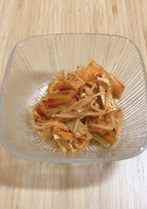 後引く旨辛おつまみ☆えのキムチ!-レシピのメイン写真