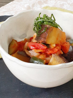 【野菜ソムリエ】賀茂なすのトマト煮-レシピのメイン写真