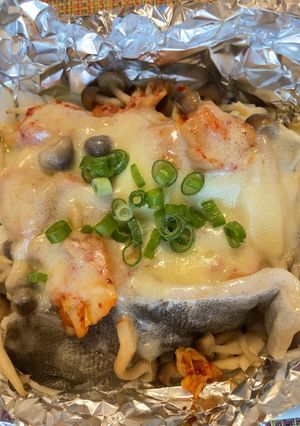 タラとキムチのチーズホイル焼き-レシピのメイン写真
