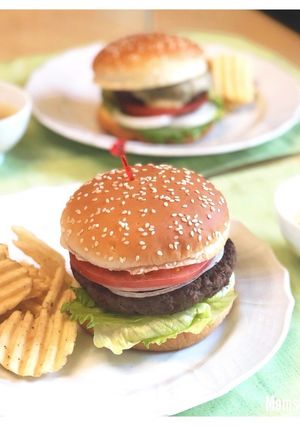 アメリカンなハンバーガー-レシピのメイン写真