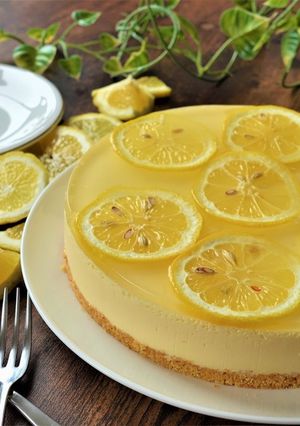 レモンババロアケーキ-レシピのメイン写真