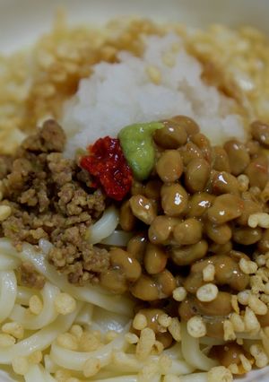 冷やし肉味噌うどん-レシピのメイン写真