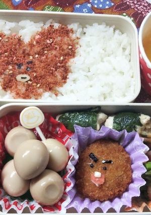 BTS BT21 キャラ弁 記録 2-レシピのメイン写真