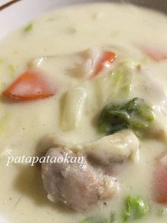 白菜と鶏モモ肉のクリーム煮-レシピのメイン写真