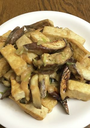 豆腐となすの味噌炒め♬-レシピのメイン写真
