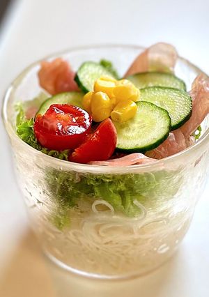 ランチに簡単！そうめんサラダ-レシピのメイン写真