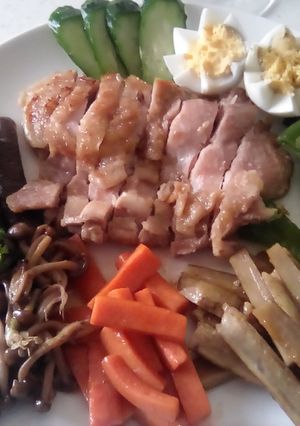 フライパン一つでチキンステーキプレート-レシピのメイン写真