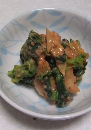 青菜のキムチごまドレあえ-レシピのメイン写真