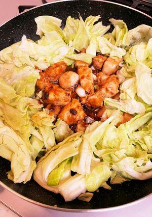 ズボラ巣ごもりささみ丼麻辣醬&新キャベツ-レシピのメイン写真