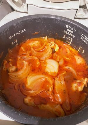 炊飯器で簡単鶏手羽元のトマト煮-レシピのメイン写真