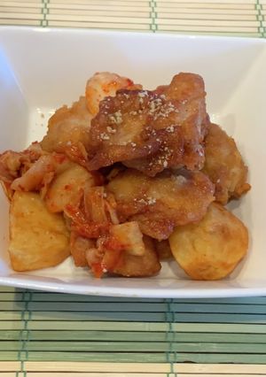 キムチ　ヤンニョム　チキン-レシピのメイン写真