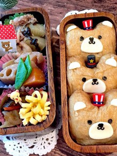 皐月19 くまさん稲荷弁当-レシピのメイン写真