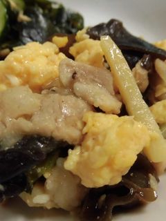豚肉とキクラゲの卵炒め-レシピのメイン写真