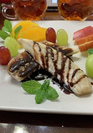 チョコレートシロップかけバナナ-レシピのメイン写真