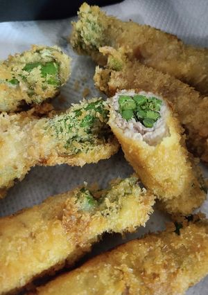 山ウドの肉巻きフライ-レシピのメイン写真