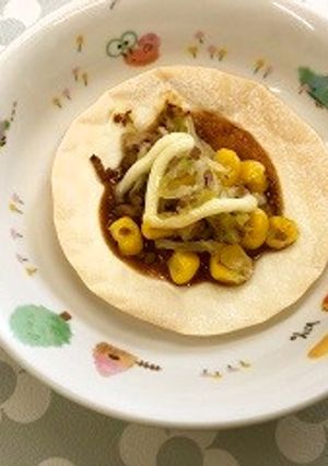 お好み焼き(餃子の皮)-レシピのメイン写真