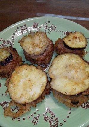 なすのひき肉はさみ揚げ-レシピのメイン写真