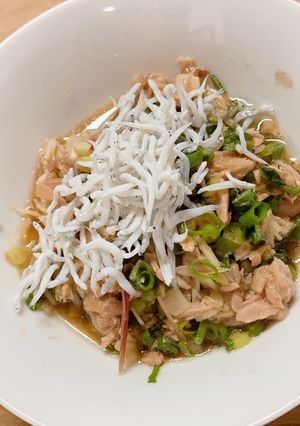みょうがと大葉とポン酢でツナのおつまみ-レシピのメイン写真