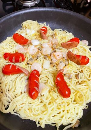 焼きそば　シーフードミックス塩味-レシピのメイン写真