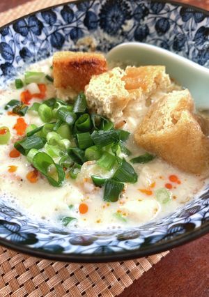 朝に食べたい！台湾風豆乳スープ 豆腐入り-レシピのメイン写真