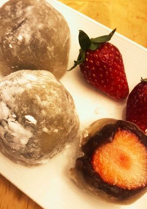 いちご大福 レンジであっという間に簡単!-レシピのメイン写真