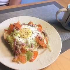 鳥の巣トースト-レシピのメイン写真