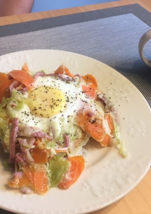 鳥の巣トースト-レシピのメイン写真