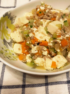 余った野菜で彩り簡単!麻婆豆腐-レシピのメイン写真