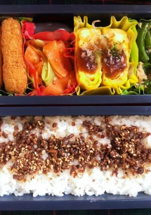 高校生弁当日記（コロッケ弁当編）-レシピのメイン写真