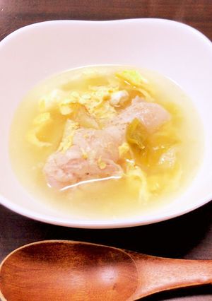 手羽元の参鶏湯風スープ-レシピのメイン写真