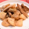 大量消費に!豚バラ大根ガリバタポン酢炒め