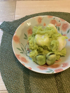 そら豆で作るずんだもち-レシピのメイン写真