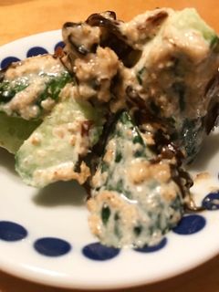 胡瓜の胡麻マヨ塩昆布和え-レシピのメイン写真