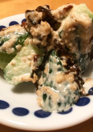 胡瓜の胡麻マヨ塩昆布和え-レシピのメイン写真