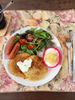 オートミールでパンケーキ-レシピのメイン写真