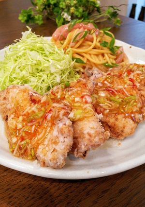 スイートチリでエスニック風油淋鶏♡-レシピのメイン写真