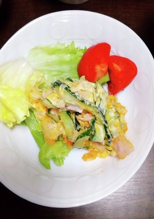 ポテサラにハリッサ入れたよ♪-レシピのメイン写真