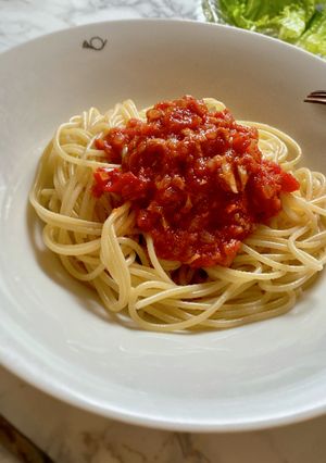 *ツナのトマトソースパスタ*-レシピのメイン写真